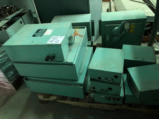 Pallet of 480v Power/Electric Boxes