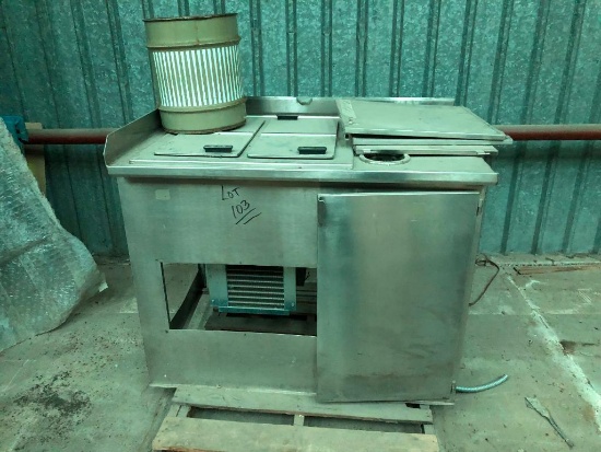 Stainless Steel Ice Cream Dip Cabinet w/ Condenser, Never Used, Been Stored For a Long Time