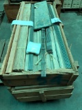 Crate of Aluminum Grates or Rails