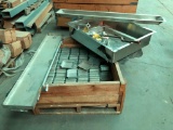 Stainless Steel Lot, Pallet of Trays, Inserts, Small Trays and Shelf, Drain, Misc.