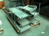 Large Pallet of Stainless Steel Shelving Units, Mixture of Ceiling and Wall Mount (Designed for