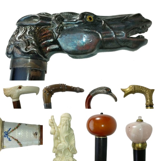 Rare Canes & Walking Sticks Timed Auction