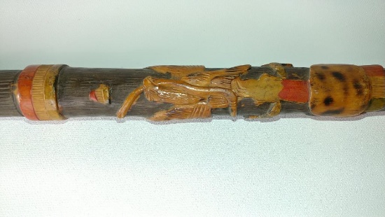 Wood Carved African or Native Cane