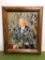 Heavy Solid oak framed oil painting of Eugene C. Eppley (1884 - 1958) Artist signed: Gary Brown