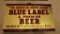 1940's NOS Northern Blue Label Beer SSC Cardboard w/ Hanger 10in x 6in