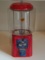 Oak Gumball Candy Coin-Operated Vending Machine, Glass Cylinder, w/ Key, Clean