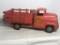 Buddy L Builders Supply Truck - Pressed Steel Toy Stake Truck w/ Orig. Graphics, Unrestored 16in