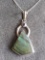 .925 Sterling Silver Pendant w/ Labradorite & Amethyst 18in Sterling Silver Box Chain