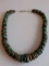 Southwest Green Turquoise w/ .925 Silver Clasp 18in