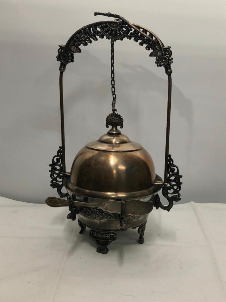 Home & Living Vintage Metal Quadruple Silverplate Tray Rockford Silver