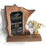 Canterbury Downs Horse Racing Trophy, $75,000 Chaucer Cup, Jockey Scott Baker, Trainer: Linda