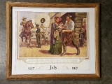 Framed c. 1927 John Deere Print