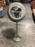 Cornado Fan Model 12PI Pedestal Fan, Art Deco, Works Great, Needs New Set Screw for Blades