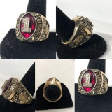 1997 Nebraska Cornhuskers National Championship Player Ring, Dion Booker, Size: 11 - 11-1/2, 10k