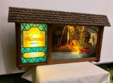 Hamms Beer Classic Scenarama Lighted Beer Sign, Rotating Scenes, Works Great, VG Condition