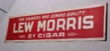 Lew Morris Cigar Litho NOS 16in x 6in