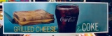 Coca-Cola Channel Card Grilled Cheese & Coke NOS 24in x 7in