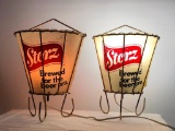 Vintage Storz Beer Wall Sconce Lights, VG Condition, Works Great 11in, Matched Pair