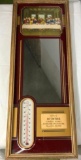 Vintage Advertising Mirror Thermometer from McIntire Funeral Homes Paxton, NE Ph. 57C2