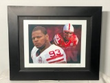 Signed Ndamukong Suh Framed Print No. 03/10 #93 Nebraska Cornhuskers 13in x 16in