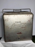 Vintage Coca-Cola Cooler by Acton Mfg. 17in x 17in x 12in, Clean, No Holes