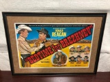 Framed Bedtime for Brezhnev - Movie Poster Spoof Featuring Various World Leaders, Framed 33in x 24in