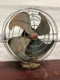 Vintage GE Electric Fan w/ Wire Cage, As-Is