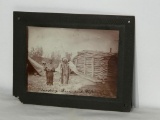 Early Black and White Photo of Chief Standing Bear, Famous Nebraska Indian Chief and Wife