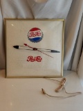 Pepsi-Cola PAM Electric Clock w/ Pepsi Bottle Cap Logo