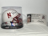 Tom Osborne Signed Mini Helmet w/ COA Nebraska Cornhuskers w/ Case & Paperwork