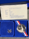 1986 Liberty Silver Dollar Proof .900 Fine, w/ Case & Paperwork