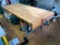 MAPLE TOP BENCH WITH VERITAS TWIN SCREW VISE.