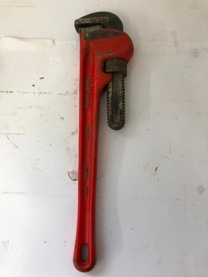CRAFTSMAN, Heavy Duty 18” Pipe Wrench, Model 55678, made in the United States.