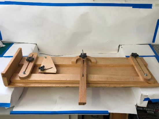 TAPERING GAGE, Hand made, fits into the miter slot on your table saw. 12” wide x 37” long.