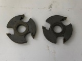 CARBIDE SLOT CUTTER SET.  3/4” bore, 2 3/4” dia. cutter height is 3/8”