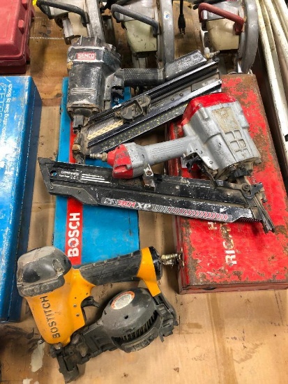 Lot of 3 Air Nailers, Bostich, Senco, Clipped Head SN901