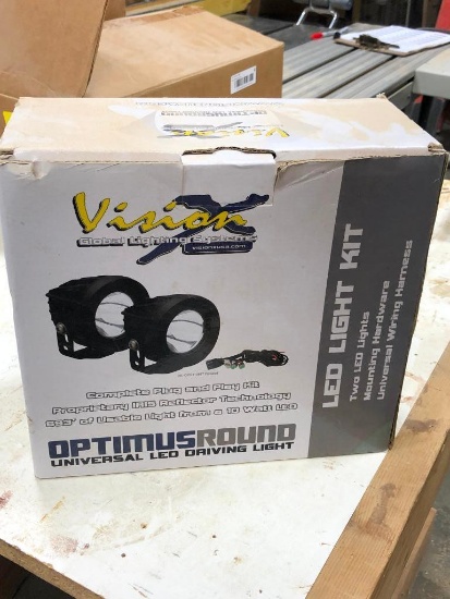 Vision X LED Light Kit Optimus Round LED Driving Lights