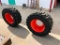 Two Spare Bobcat Skidloader Heavy Duty Tires and Rims, 12-16.5 N.H.S.