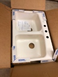 NEW Brookfield Self-Rimming Sink, Biscuit No. 5942-3-96, Kitchen Sink