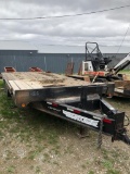 1998 Towmaster T-12 17FT Flatbed Trailer, VIN: 4KNFT1727XL160942, GVWR 16,790, GAWR 12,000