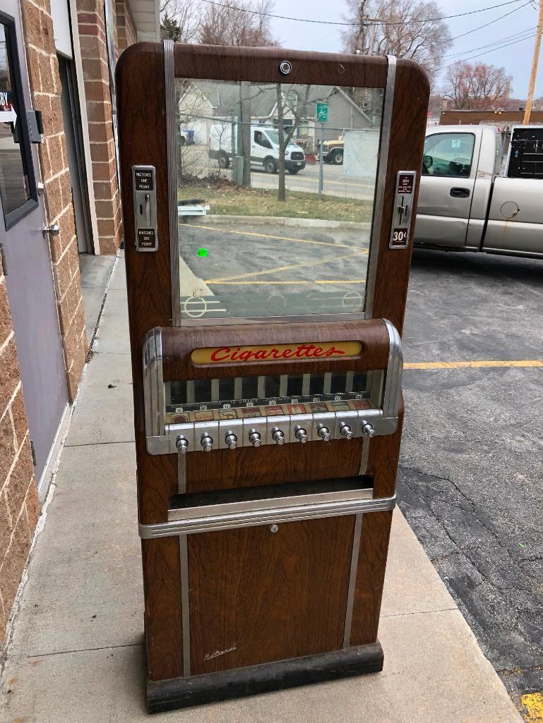 Vintage National Coin-Op Cigarette Vending