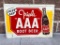 Triple AAA Root Beer Embossed Metal Sign, 28in x 20in by Stout Sign Co.