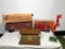 Lionel Trains Train Cars, Crossing Arm and Building