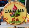 Canadian Club Cigar Sign, Nickel 5 Cent, Double Sided Cardboard, 8in
