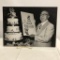 Black & White Photo of Peony Park Founder Joe Malic Sr on his 83rd Birthday and Heavy Stock