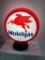 Mobilgas Gasoline Globe, Glass Lenses, Contemporary - Gas Pump Globe, Pegasus Horse