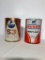 Vintage Husky and Frontier Oil Cans, NOS 1 Quart