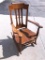 Solid Oak Rocking Chair