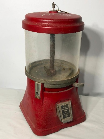 Antique Retal Mfg. 5 Cent Gum or Candy Vending Machine