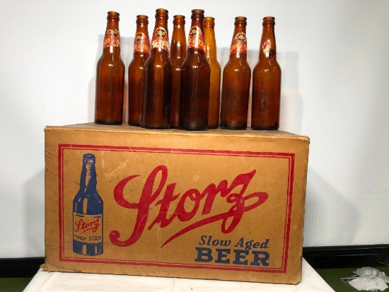 Old Storz Cardboard Case w/ Bottles